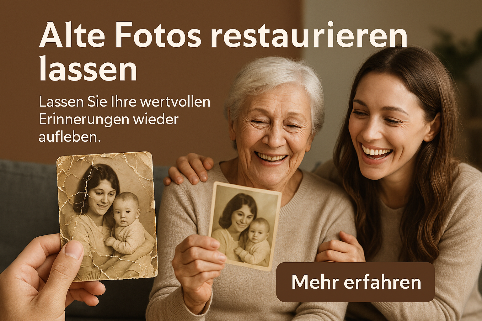 Extreme Bildrekonstruktion - Vor und Nach Vergleich