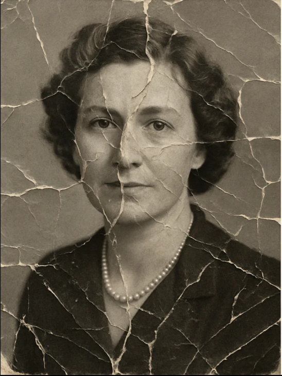 Beschädigtes Foto - Vorher